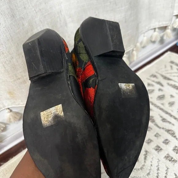 Free People, Brocade Floral Lace-Up Ankle Boots - Picture 8 of 12